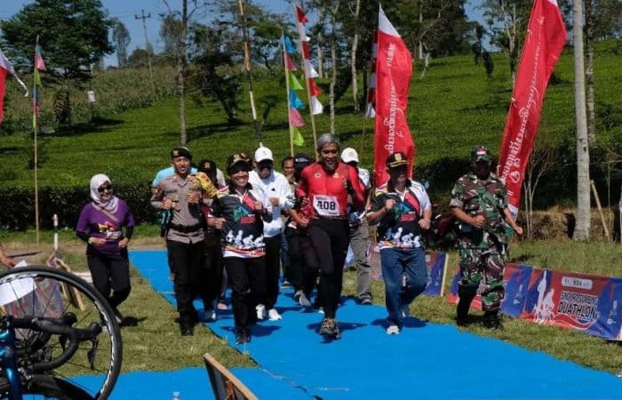 Sindoro-Sumbing Duathlon di Kebun Teh Blembem Wonosobo Tarik Pengunjung dan Tingkatkan Sektor Pariwisata - Image
