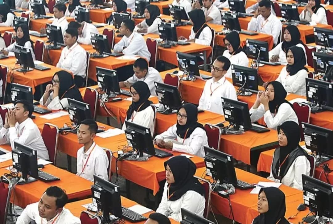 Ilustrasi tes SKD CPNS. (JawaPos.com) - Image